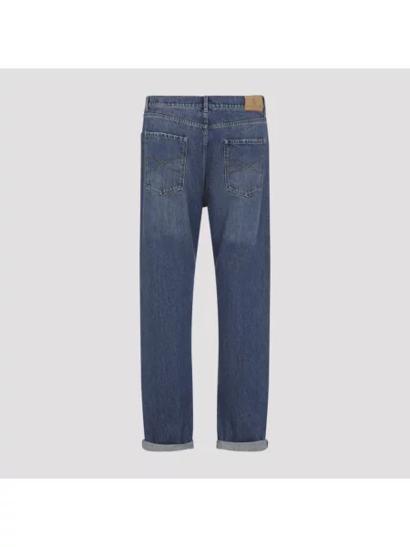 Jeansy Brunello Cucinelli niebieskie