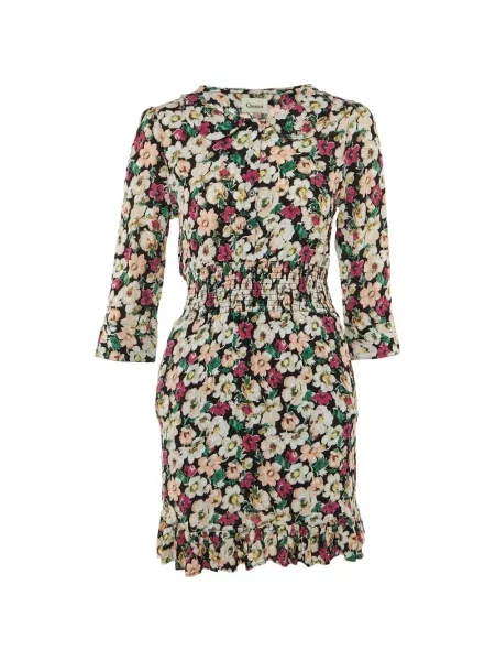 Rochie Ganni cu model floral cu imagine negru
