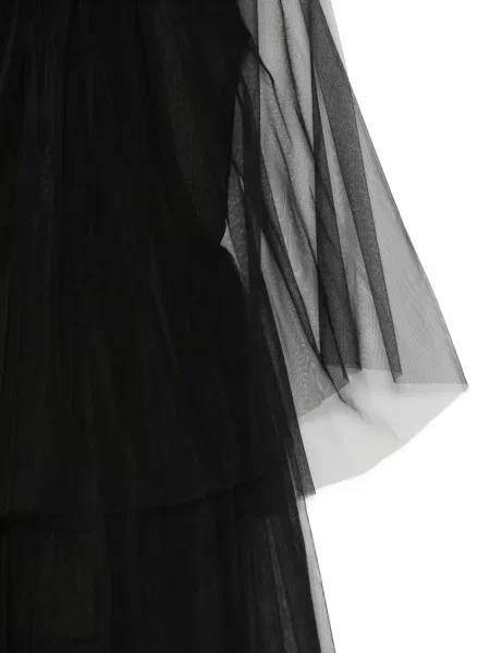 Rochie Alchemy din tul evazată negru