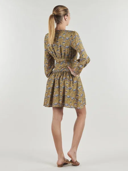 Rochie din denim Pepe Jeans de costum albastru