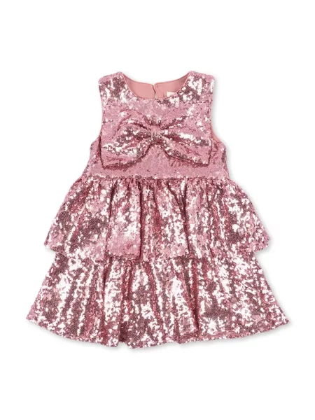 Konges Sløjd rozšířené šaty TINDRA DRESS GRS růžové