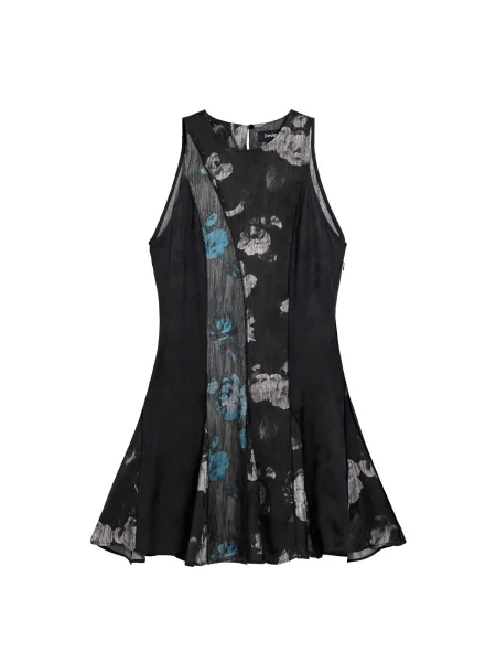 Desigual Rochie albastru / gri negru
