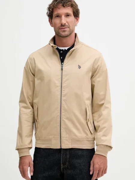 U.S. Polo Assn. kurtka przejściowa Harrington beżowa