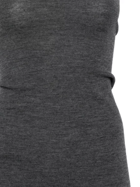Rochie midi Soeur fără bretele gri