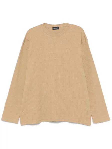 Tricou Mainless tricotate maro