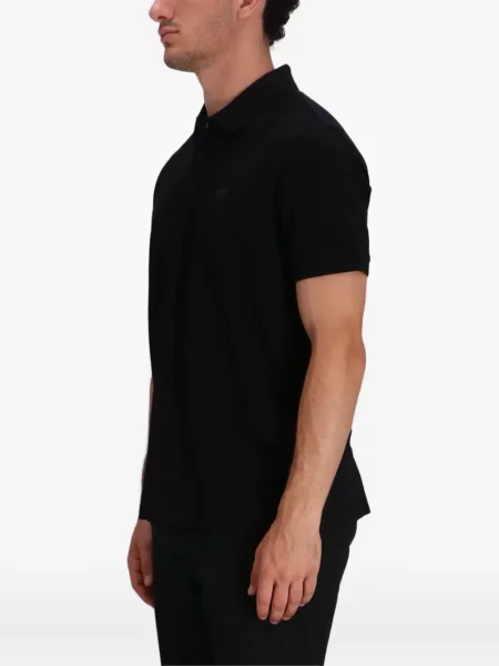 Tricou polo Boss cu broderie negru