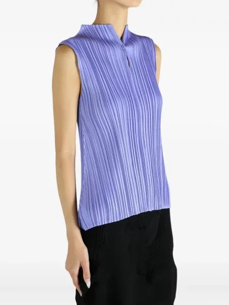 Plisirani top Pleats Please Issey Miyake ljubičasta