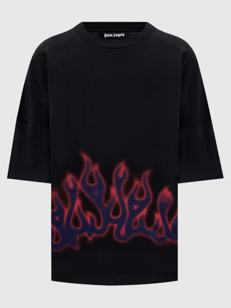 Футболка Flames Palm Angels чорна