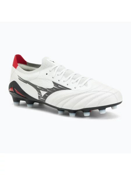 Кросівки футбольні Mizuno Morelia Neo IV Β Elite MD white/black/chinese red білі