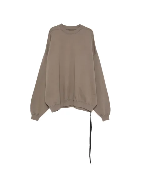 Hanorac crewneck Rick Owens Drkshdw cu decolteu rotund maro