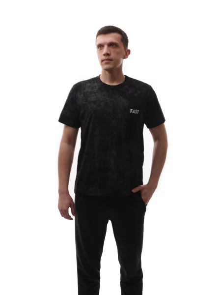 Футболка STREAM віскоза/поліестер чорний