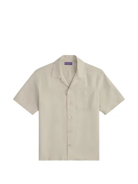 Gulerat scurt cămașă Ralph Lauren Purple Label violet