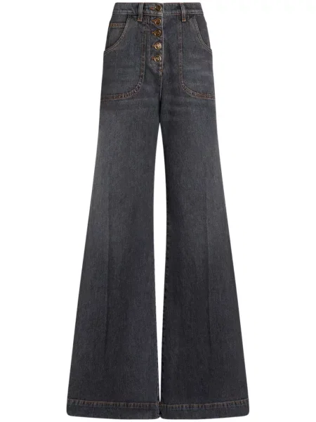 Blugi evazați Etro gri