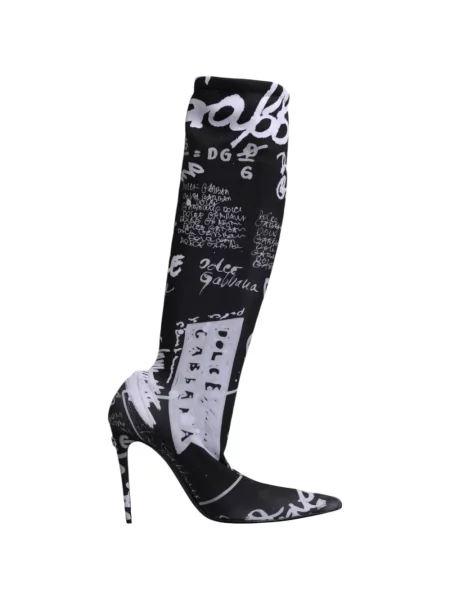 Botine Dolce & Gabbana cu imagine negru