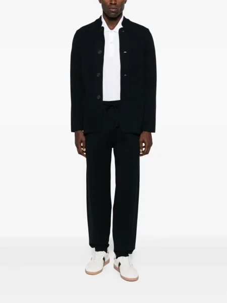 Geacă cămașă Emporio Armani de lână negru