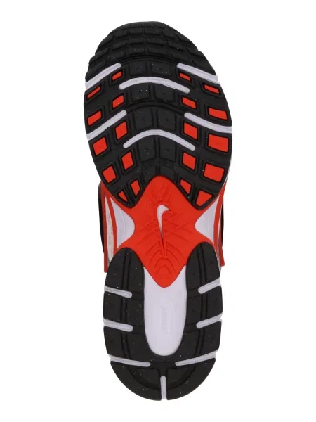 Nike Sportswear Nízke tenisky červená / čierna / strieborná / biela sivá