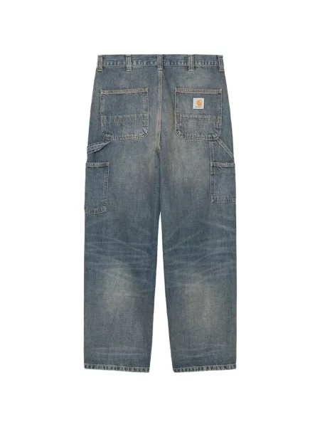 Blugi cu picior larg Carhartt Wip albastru