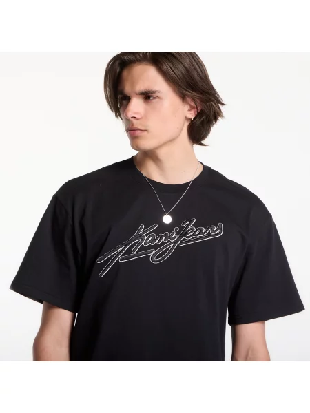 Тениска Karl Kani Kani Jeans Oversized T-Shirt Black XXL черно