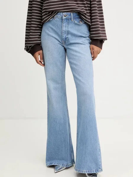Rotate jeans high waist albastru