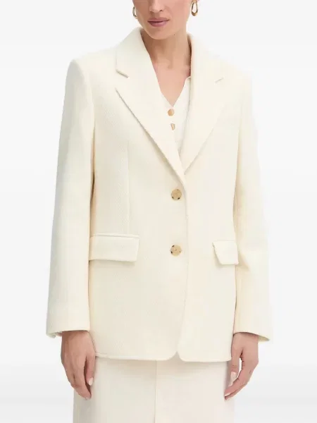 Sacou Boss de lână cu model herringbone