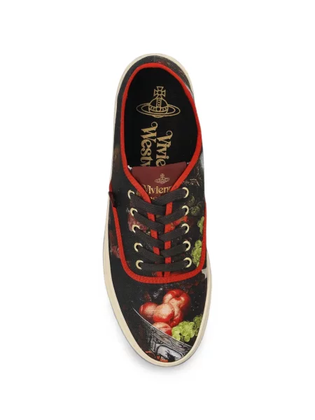 Sneakerși Vivienne Westwood cu imagine negru