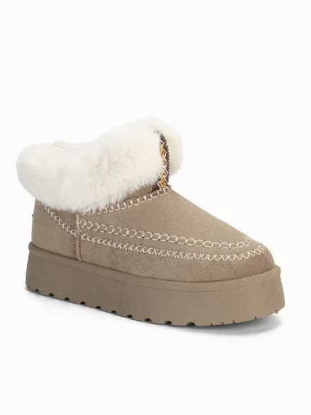Island Boot Kozačky SHEILA / šedobéžová šedá