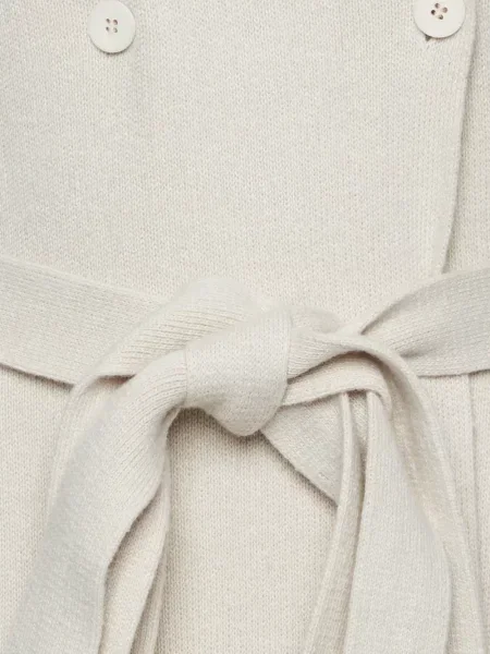 Ζωσμένος παλτό Try On Dress διπλόκουμπα