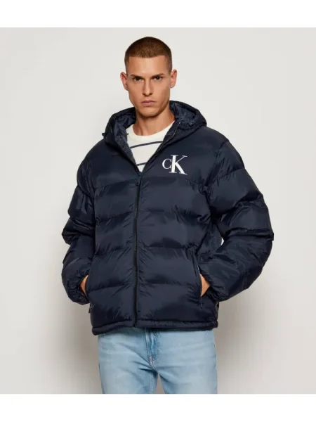 Kabát Calvin Klein Jeans kék