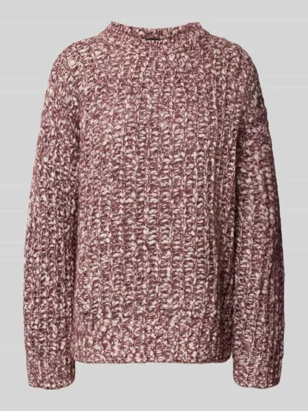 Sweter z mieszanki wełny i wełny z alpaki model C_Flocasia' Boss pomarańczowy