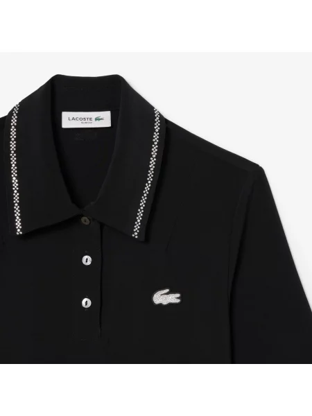 Поло Lacoste черное
