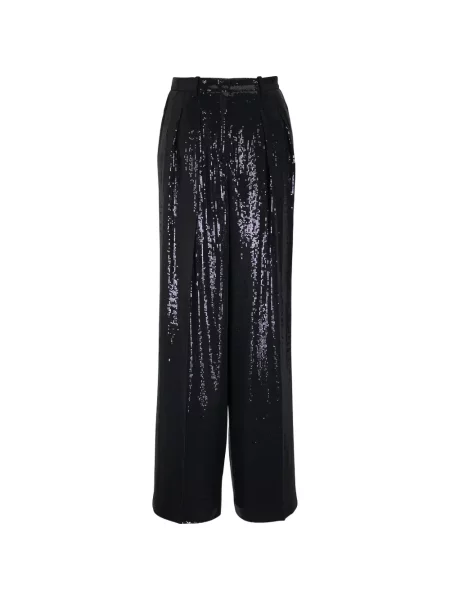 Pantaloni Michael Kors din crep negru