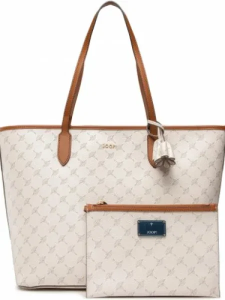 JOOP! Shopper táska Lara szépia / piszkosfehér bézs