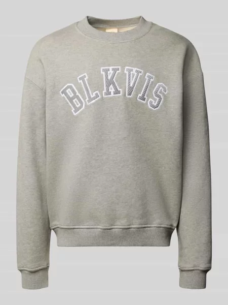 Bluza z logo i okrągłym dekoltem Blkvis