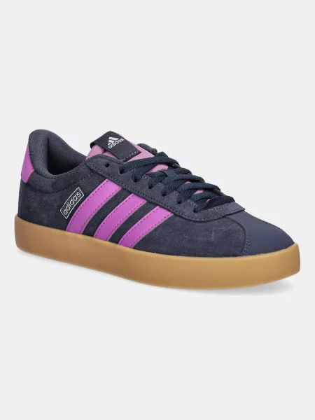 Велурени маратонки adidas Vl Court тъмносиньо