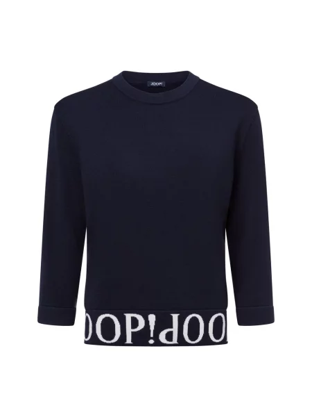 JOOP! Sweter Kassa Kobiety Sztuczne włókno jednolity 34 niebieski