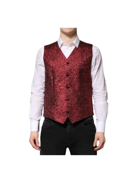 Kamizelka garniturowa Dolce And Gabbana biznesowa czarna