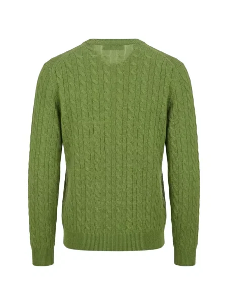 Pulover Malo din cașmir verde