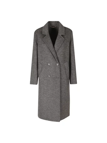 Płaszcz Seventy dwurzędowy szary