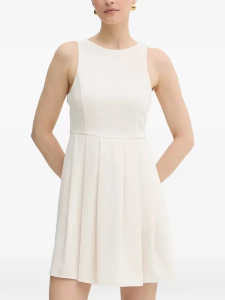 Rochie mini Armani Exchange fără mâneci alb