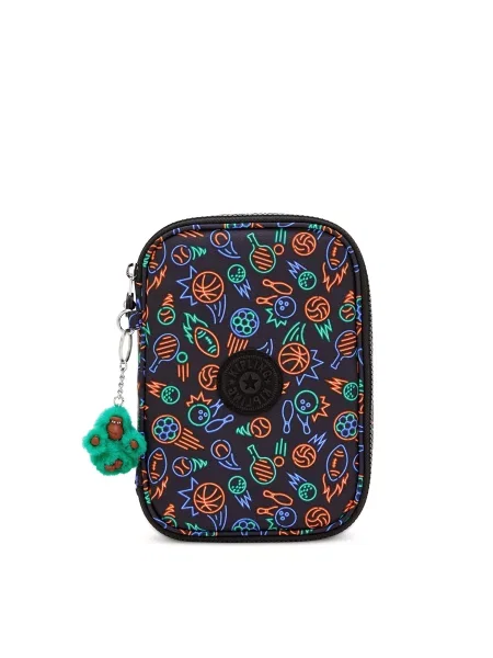 KIPLING Geantă bleumarin / deschis / verde deschis / portocaliu albastru