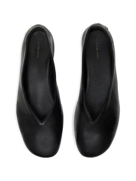 Balerini Anine Bing din piele negru