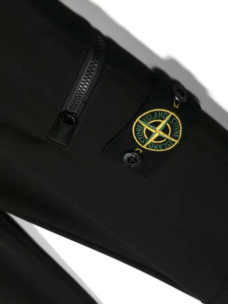 Spodnie dziecięce Stone Island czarne