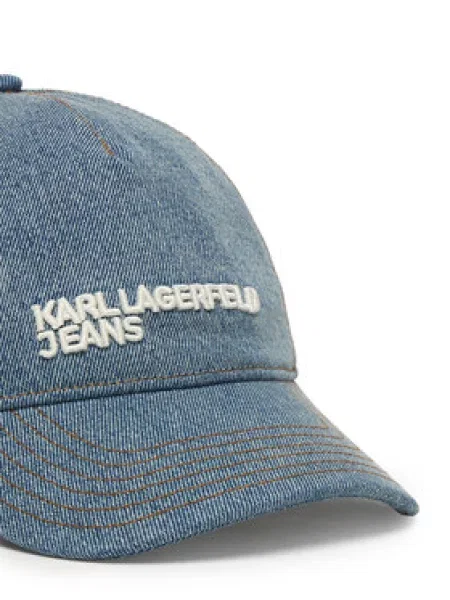 Kapa s šiltom Karl Lagerfeld Jeans bela