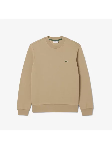 Lacoste Bluza Polarowa Z Okrągłym Dekoltem beżowy
