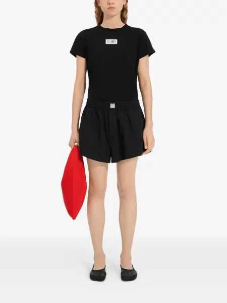 Pantaloni scurți Mm6 Maison Margiela negru
