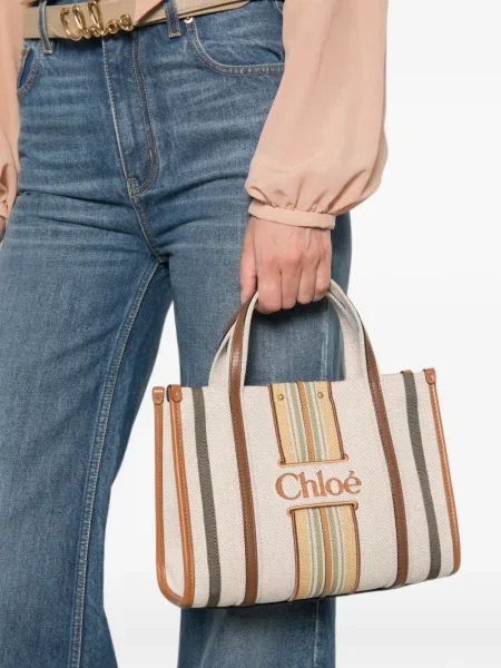 Geantă shopper Chloé cu imagine