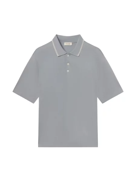 Lekka koszulka polo Frame szara
