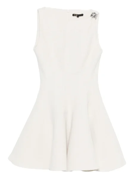 Rochie Maje cu cataramă de costum alb