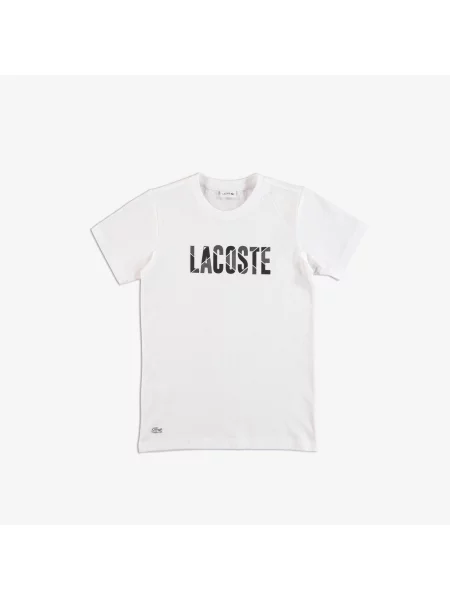 Футболка Lacoste.com с круглым вырезом белая