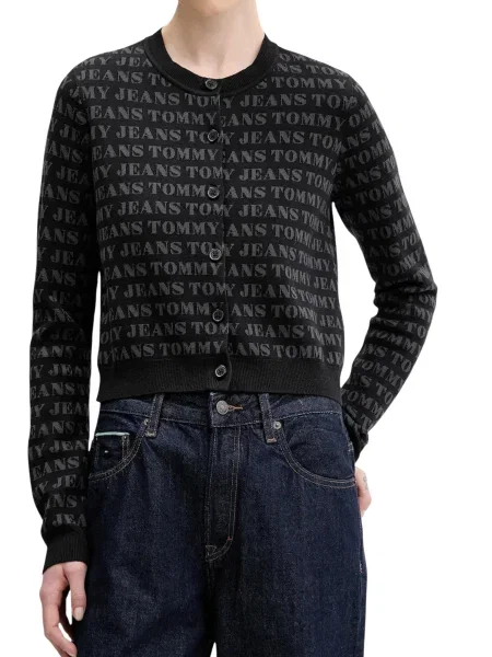 Kardigan Tommy Hilfiger Jeans czarny